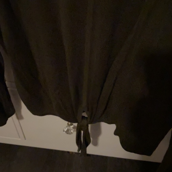 Madewell Olive Green Tie-Front Sweater - Picture 5 of 5